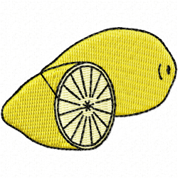 Lemons Embroidery Design 5